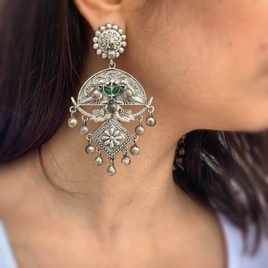 Handmade Silver Look Alike Earring