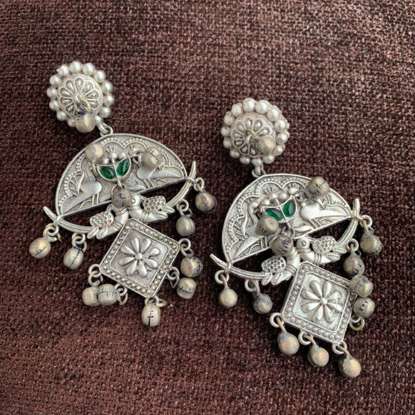 Handmade Silver Look Alike Earring