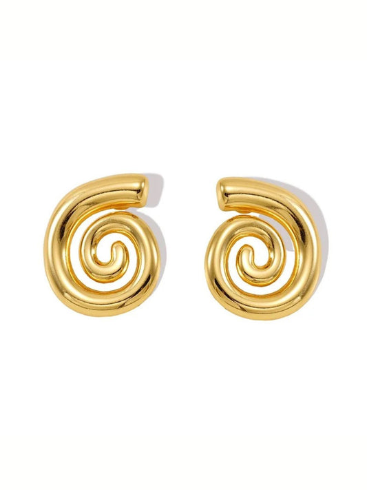 Conch Snail Stud Earrings