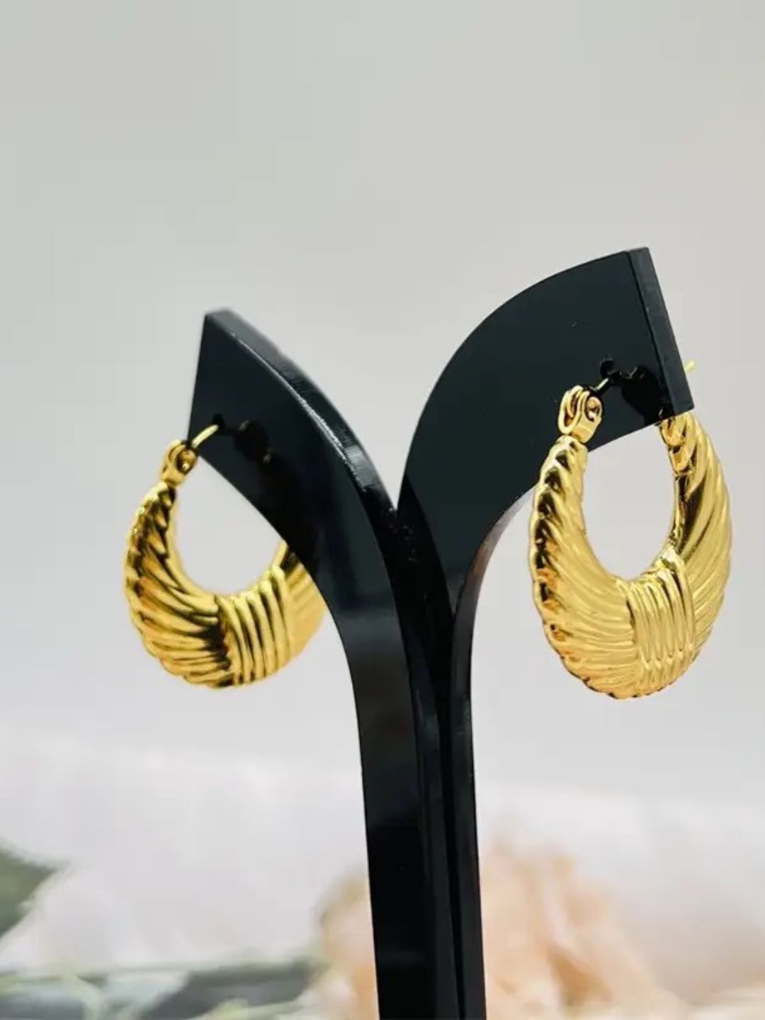 Oval Hoop Earrings