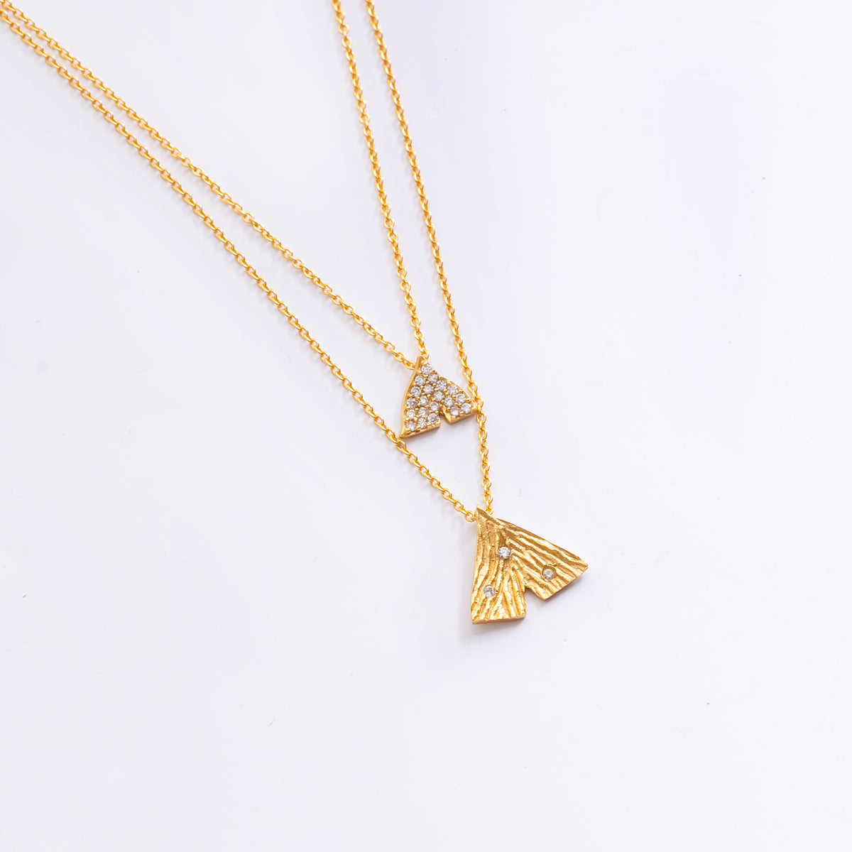 Gingko Double Layer Necklace