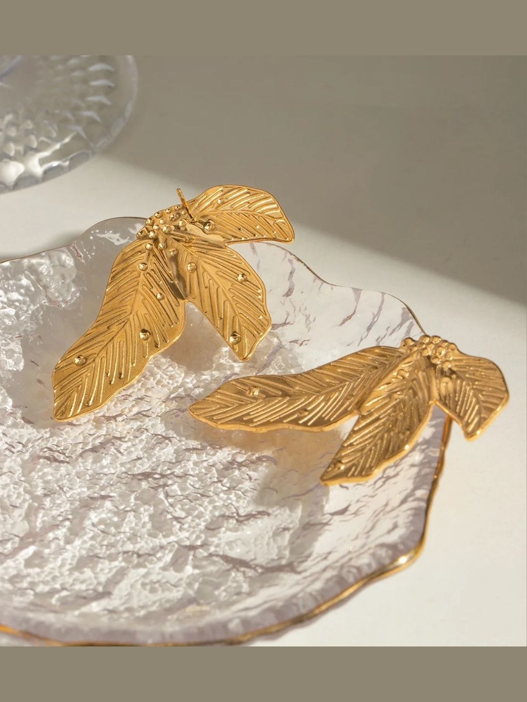 Exxagerated Textured Stud Earrings