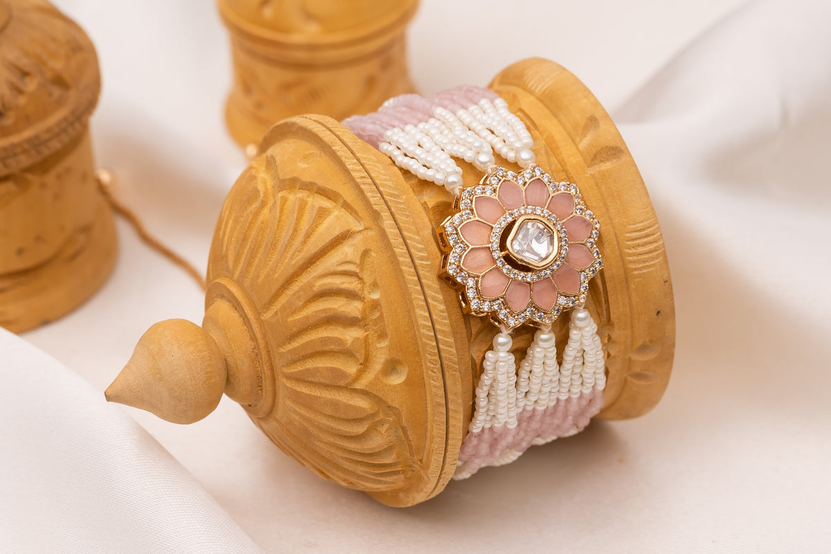 Raven Pastel Pink Pearl Bracelet