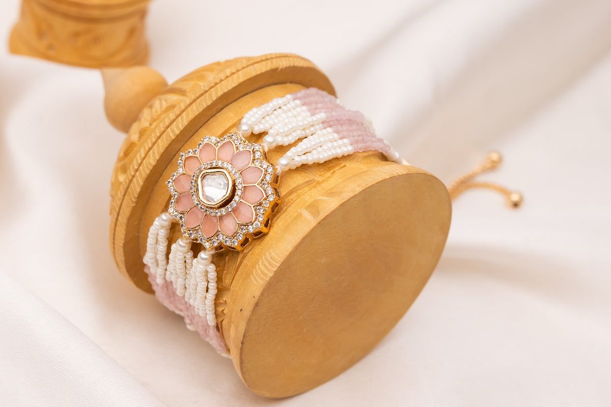 Raven Pastel Pink Pearl Bracelet