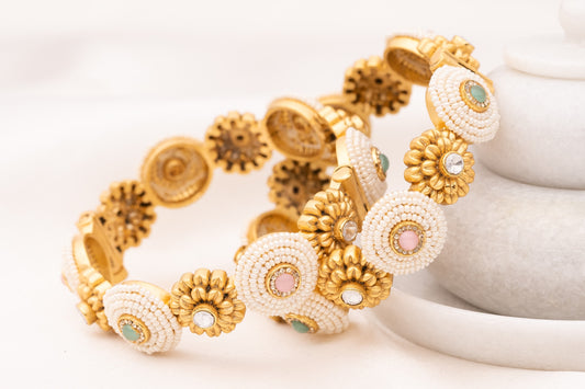Pasheen Pearl Bangle- Pair of 2