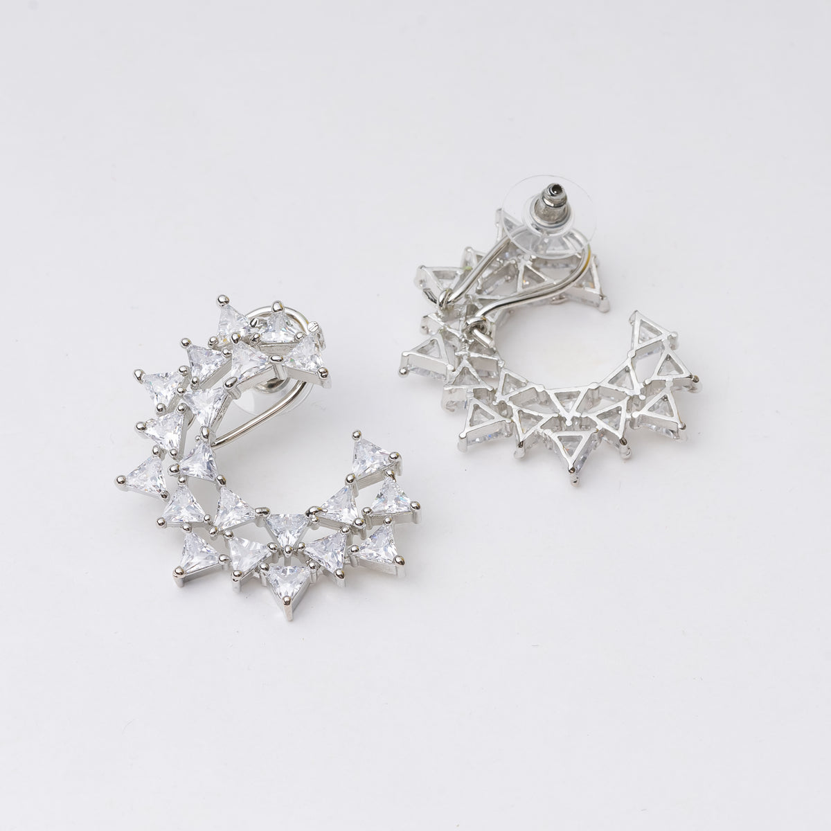 Ear Wrap Style American Diamond Hoop Earrings