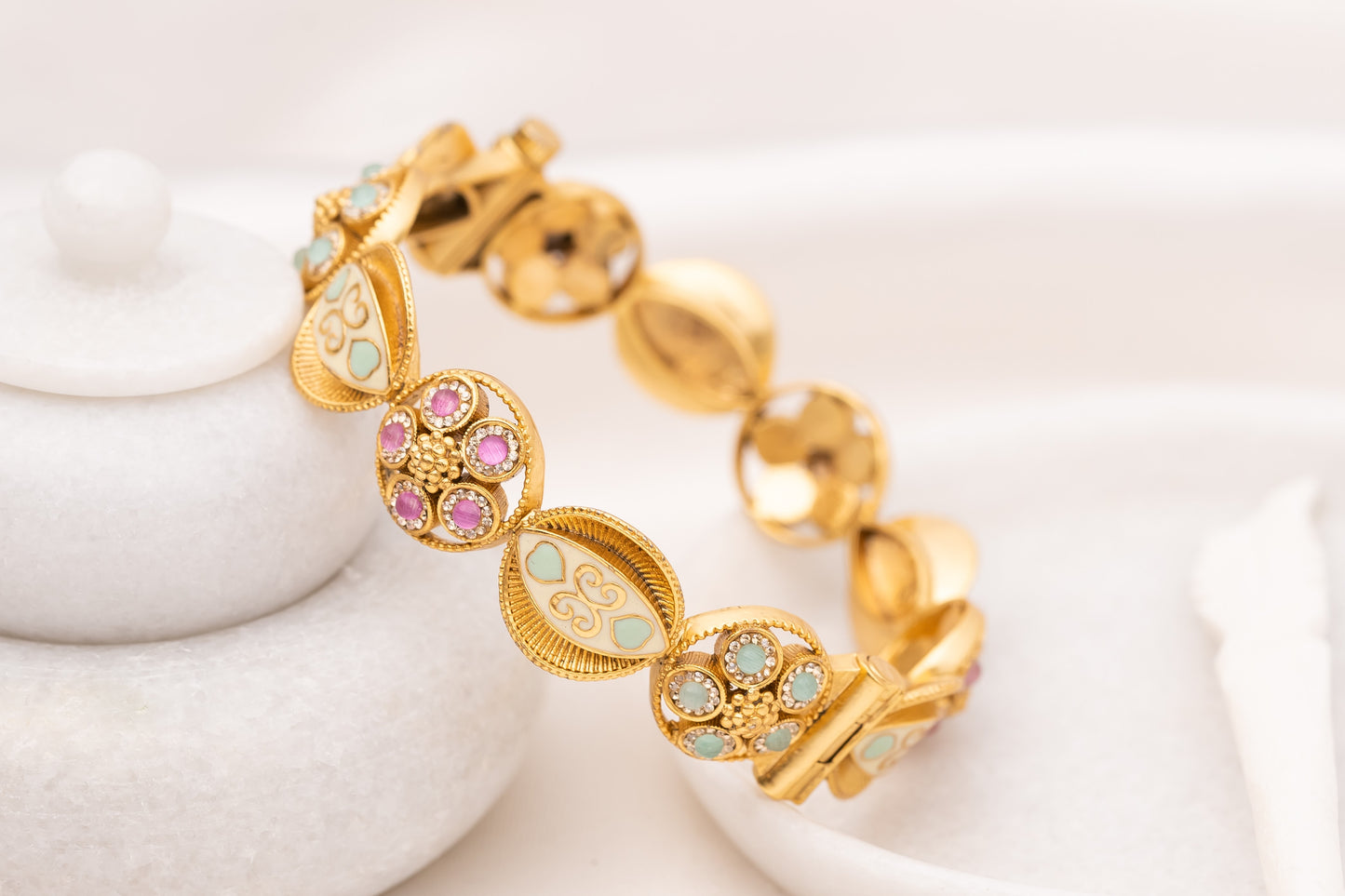 Osheen Meenakari Bangle- Pair of 2