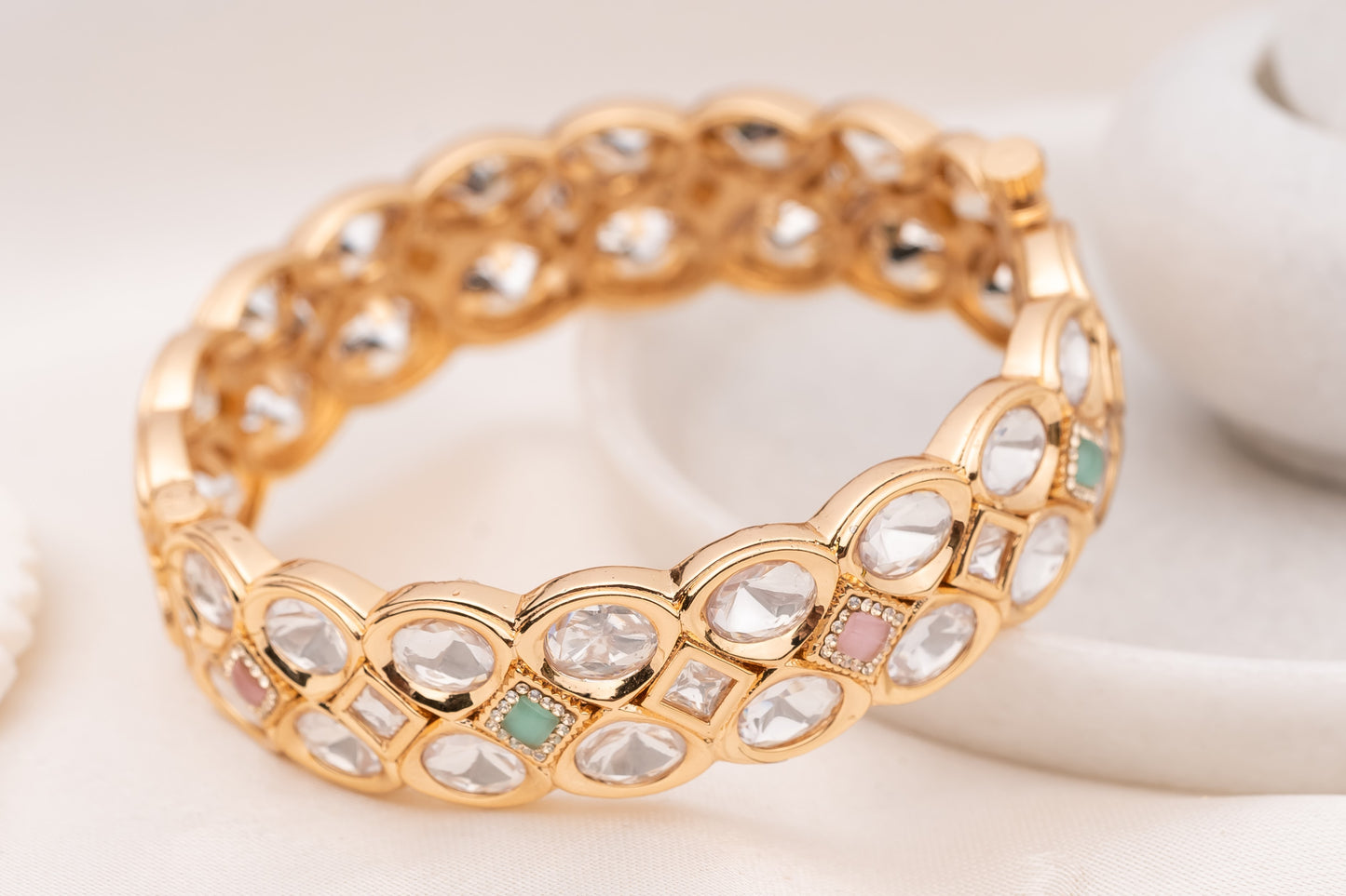 Rang Multicoloured Pastel Bangle- Pair of 2