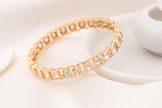 Zeena Polki Bangle- Pair of 2