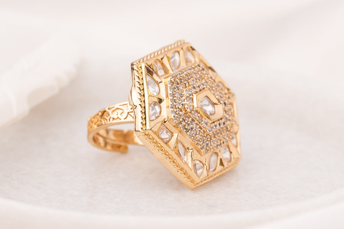 Diva Polki Ring