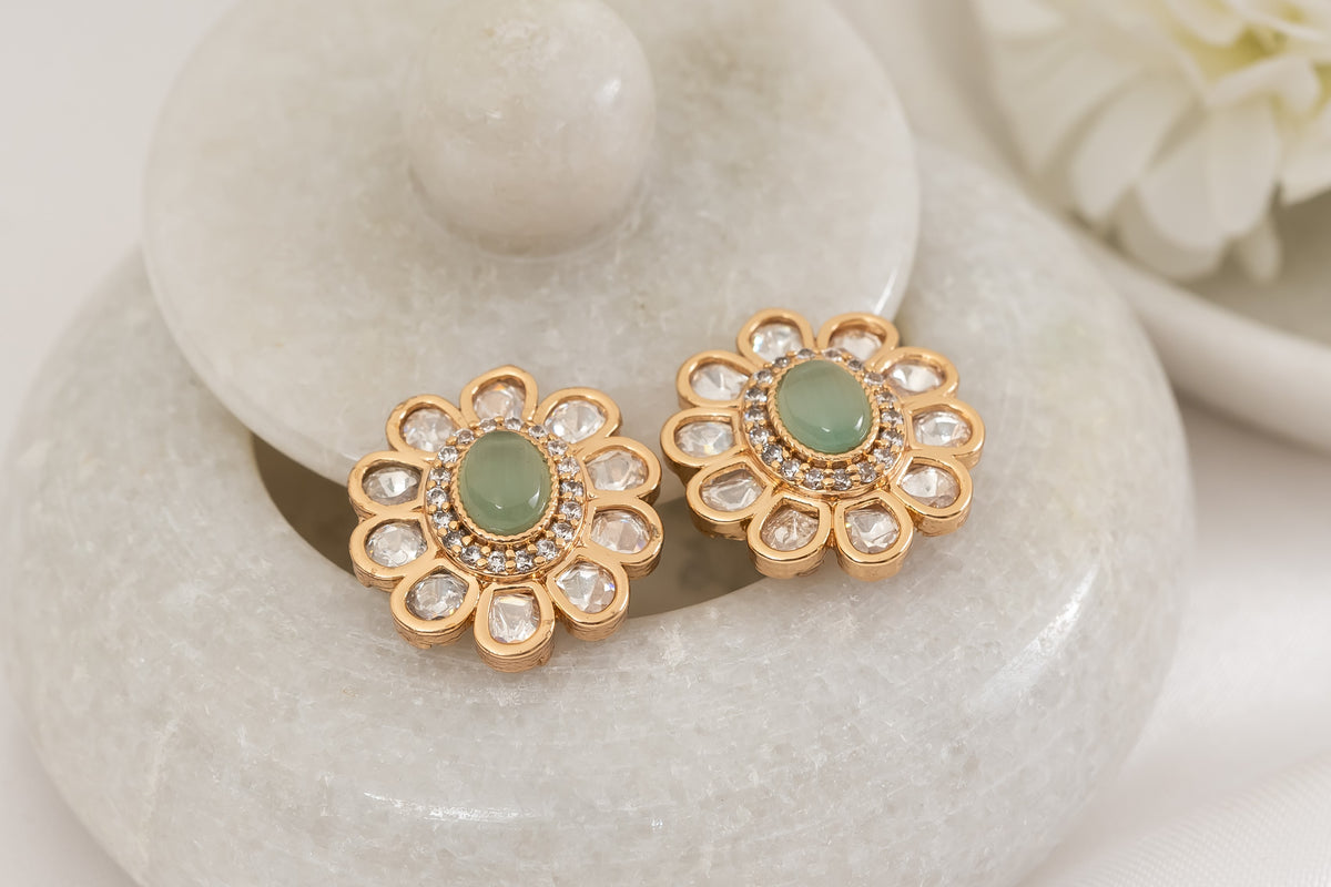 Baharee Polki Stud Earring