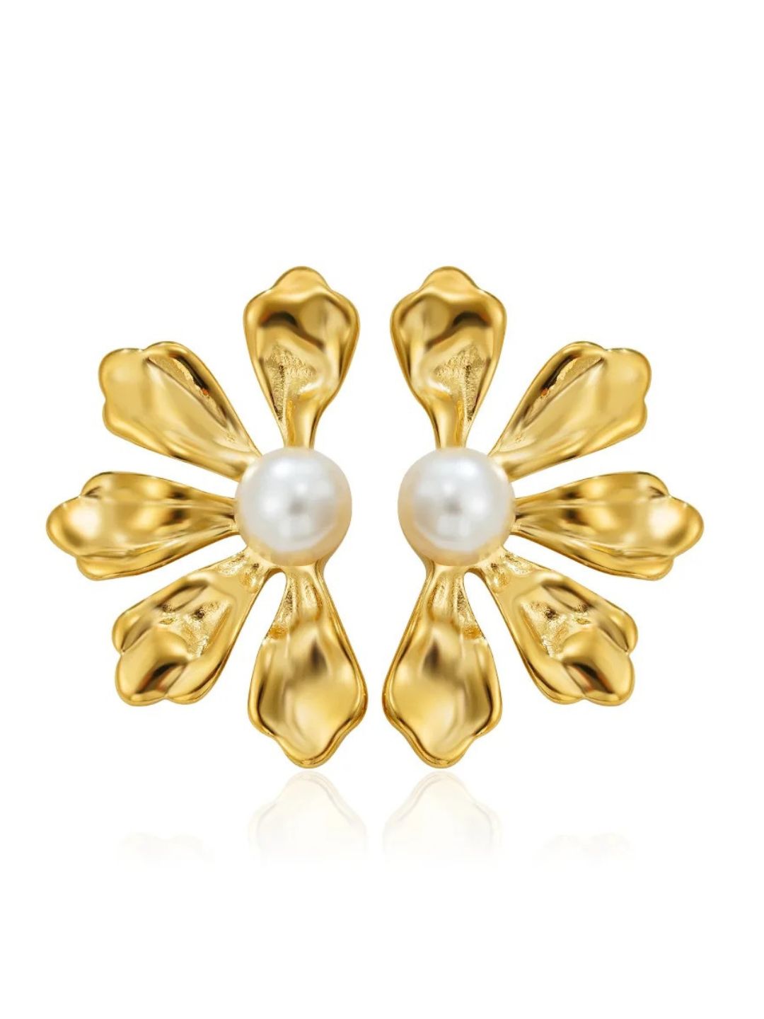 Huge Flower Stud Earrings