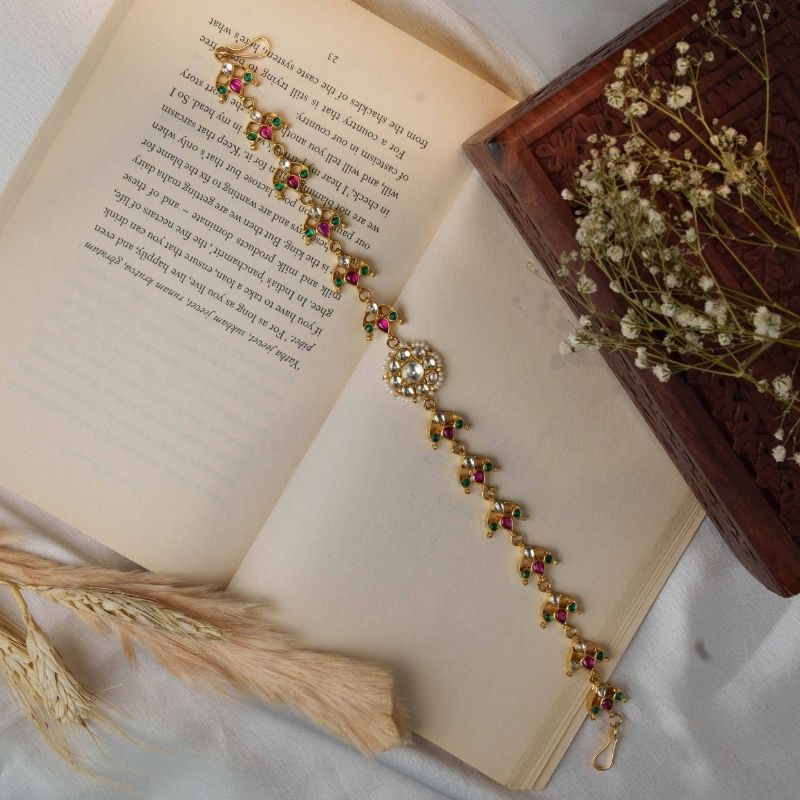 Mohini Multicoloured Kundan Embellished Sheeshphool