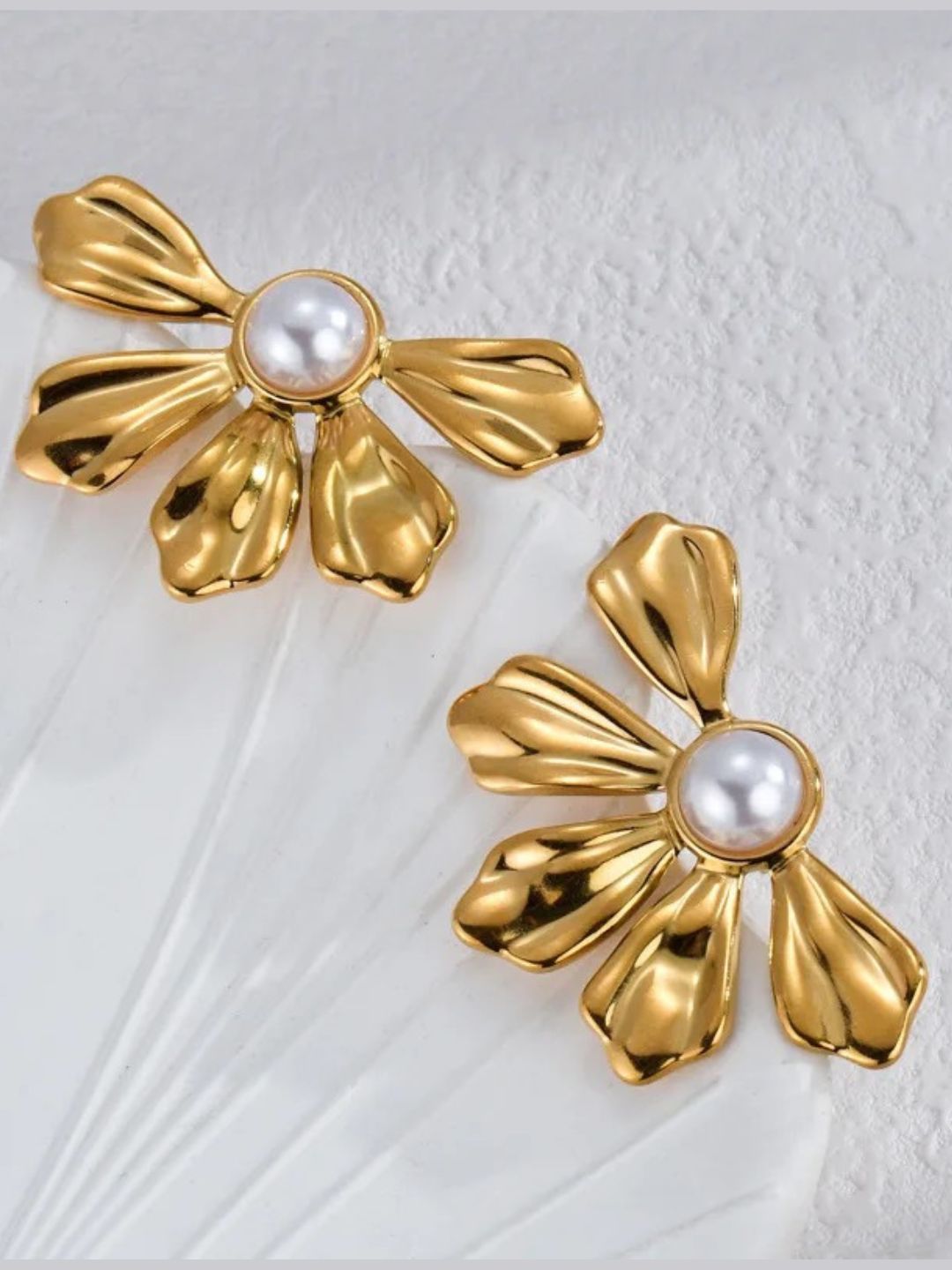Huge Flower Stud Earrings