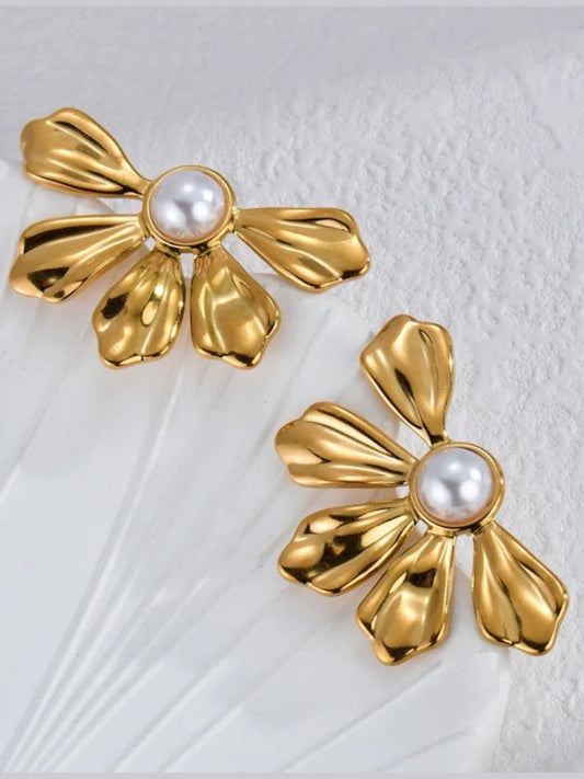 Huge Flower Stud Earrings