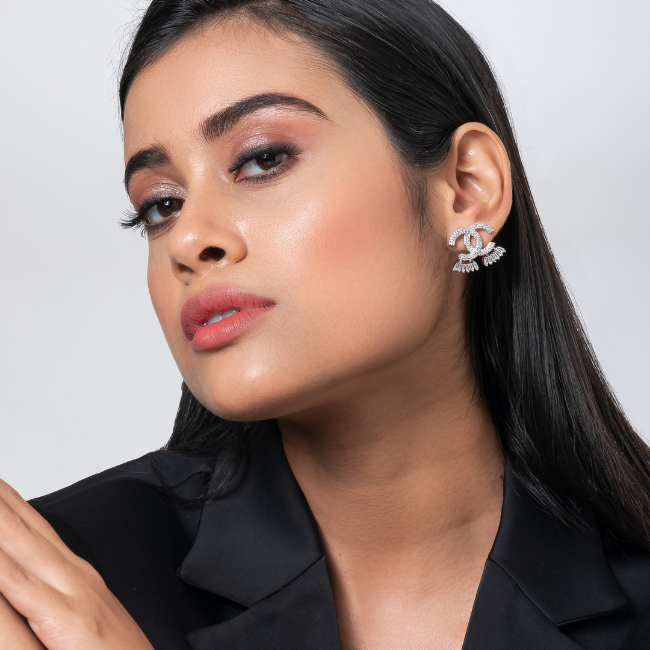 Exquisite CC American Diamond Earring