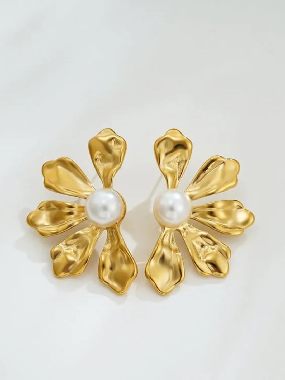 Huge Flower Stud Earrings