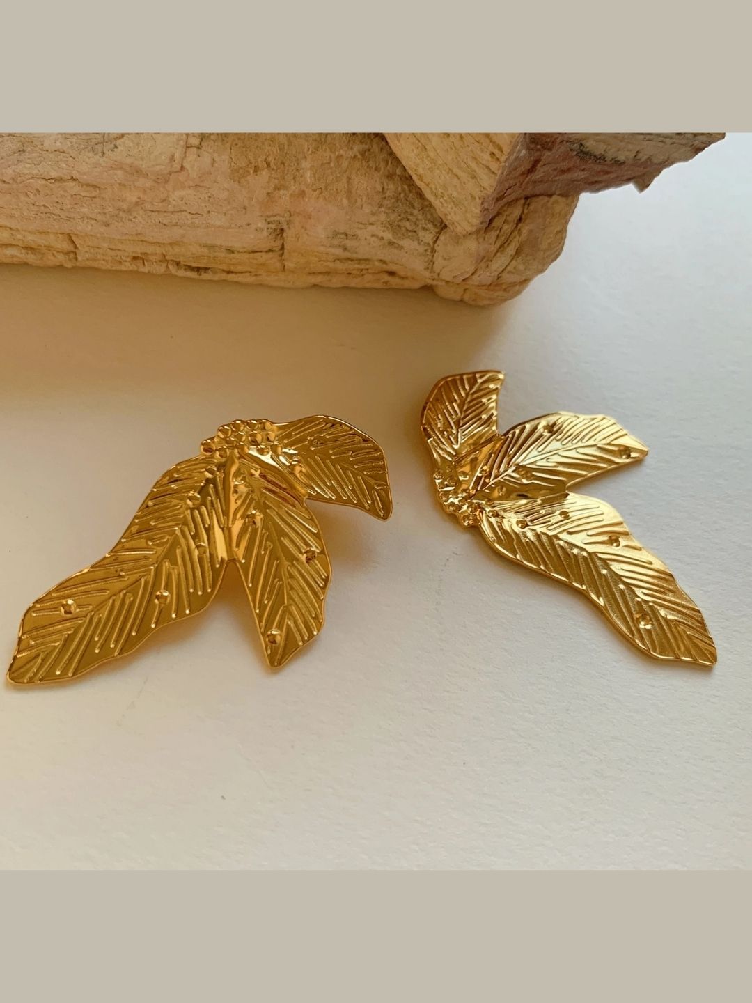 Exxagerated Textured Stud Earrings