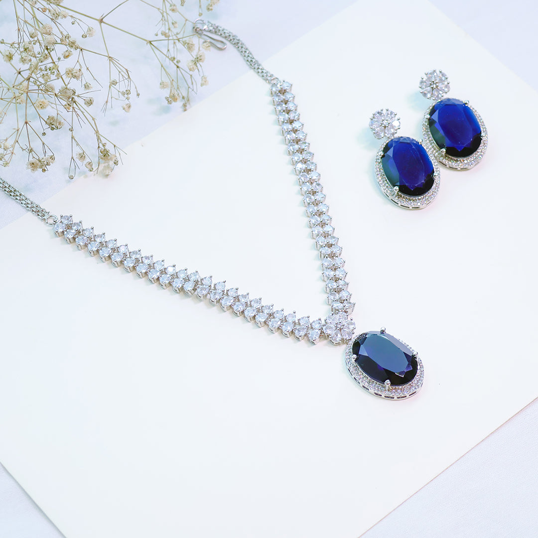 American Diamond Necklace Set – Party Jewellery
