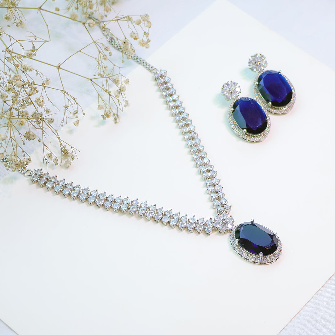 American Diamond Necklace Set – Party Jewellery