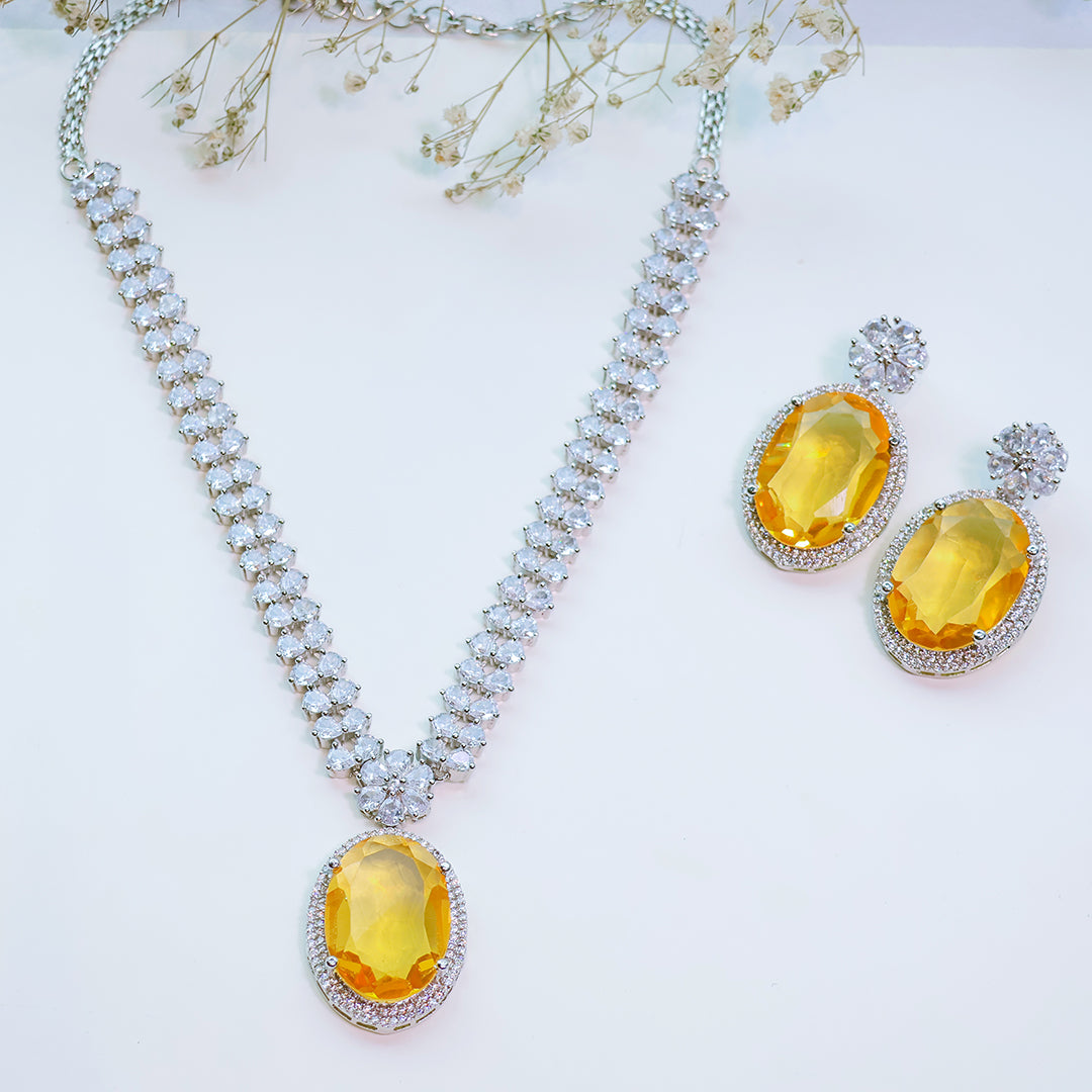 American Diamond Necklace Set – Party Jewellery