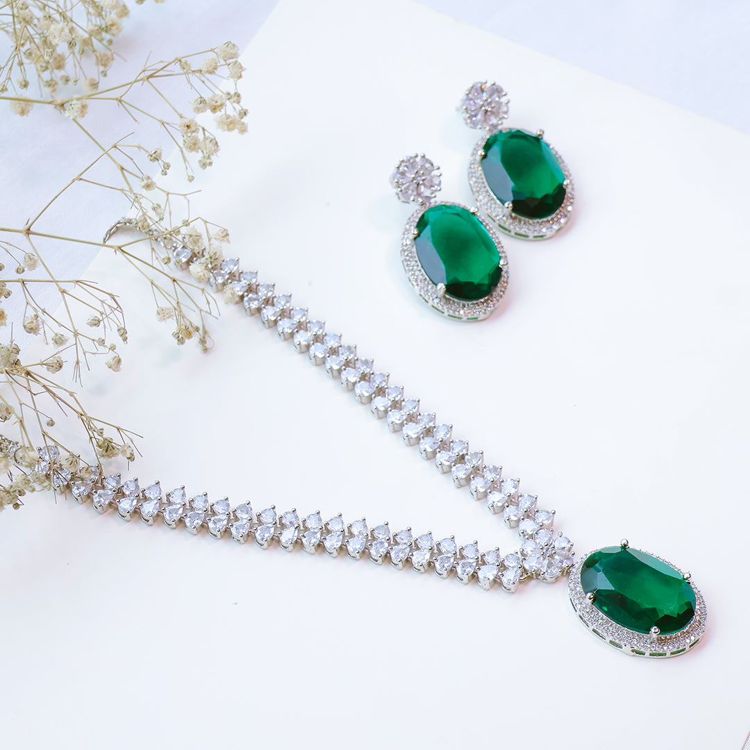 American Diamond Necklace Set – Party Jewellery
