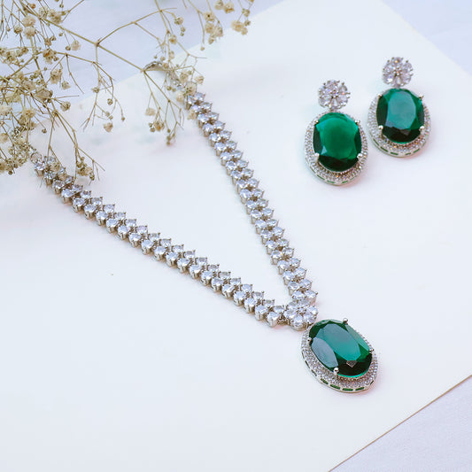 American Diamond Necklace Set – Party Jewellery