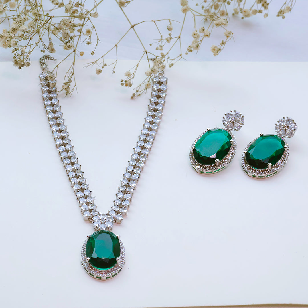 American Diamond Necklace Set – Party Jewellery