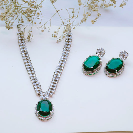 American Diamond Necklace Set – Party Jewellery