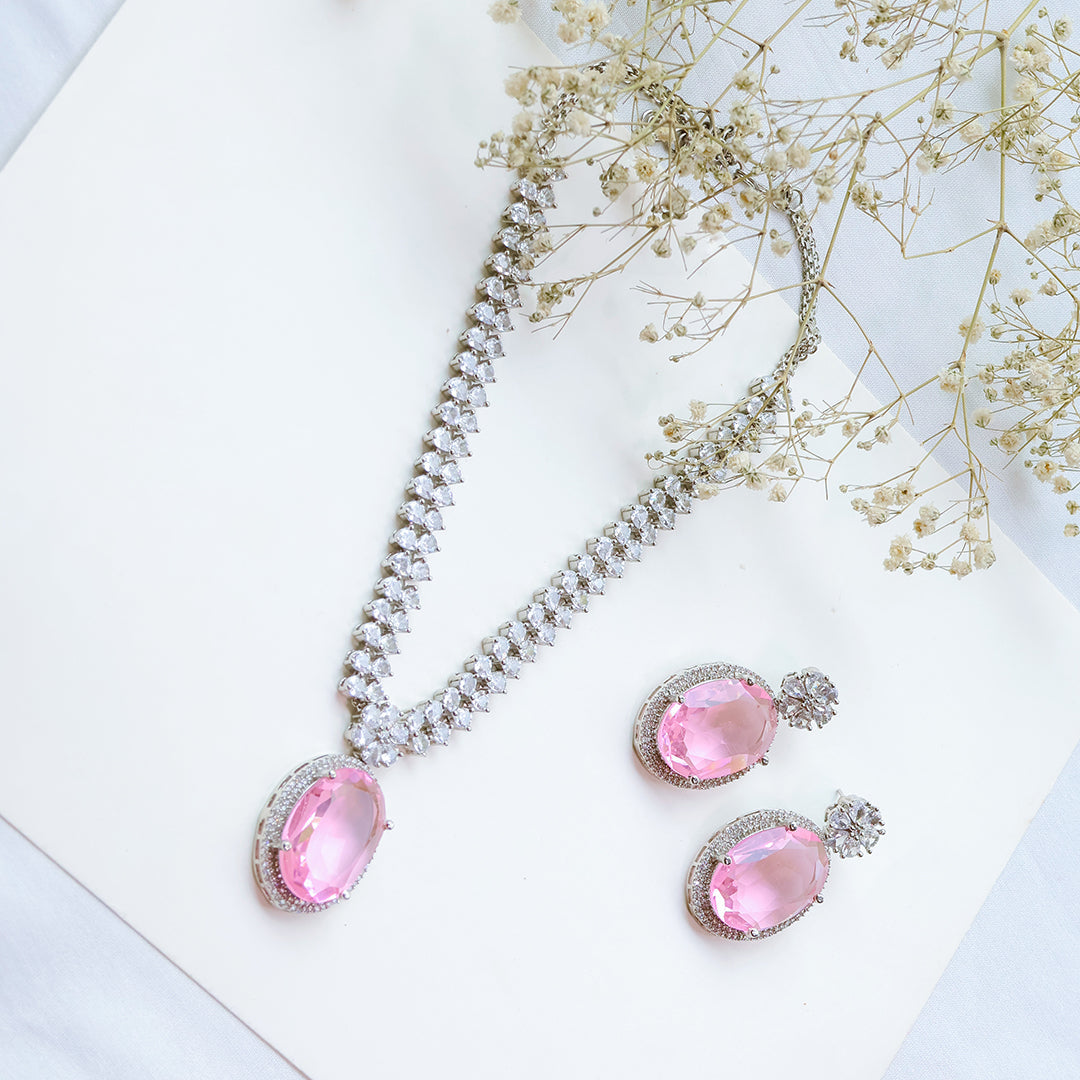 American Diamond Necklace Set – Party Jewellery