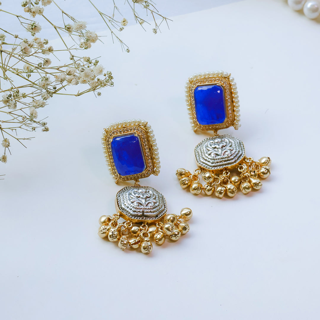 Handmade Multicolor Kundan Necklace Set with Butterfly Motif & Antique Coins – Festive Statement Jewellery