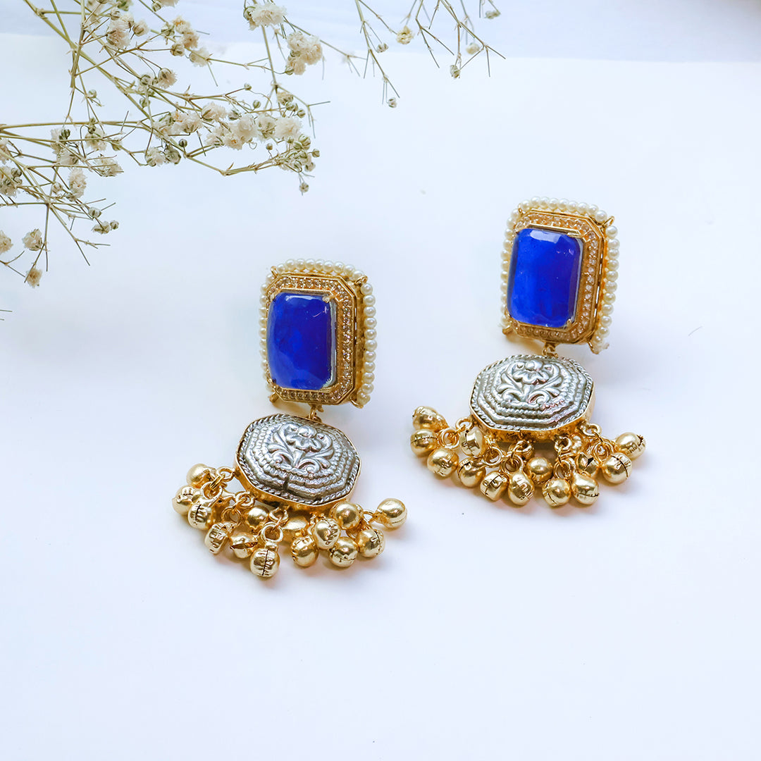 Handmade Multicolor Kundan Necklace Set with Butterfly Motif & Antique Coins – Festive Statement Jewellery