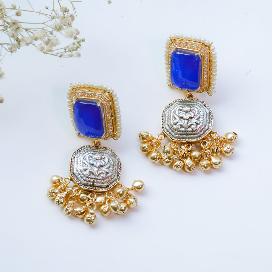 Handmade Multicolor Kundan Necklace Set with Butterfly Motif & Antique Coins – Festive Statement Jewellery