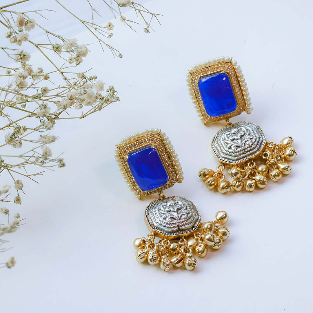 Handmade Multicolor Kundan Necklace Set with Butterfly Motif & Antique Coins – Festive Statement Jewellery