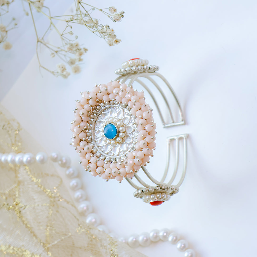 Handcrafted Adjustable Oxidised Open Kada