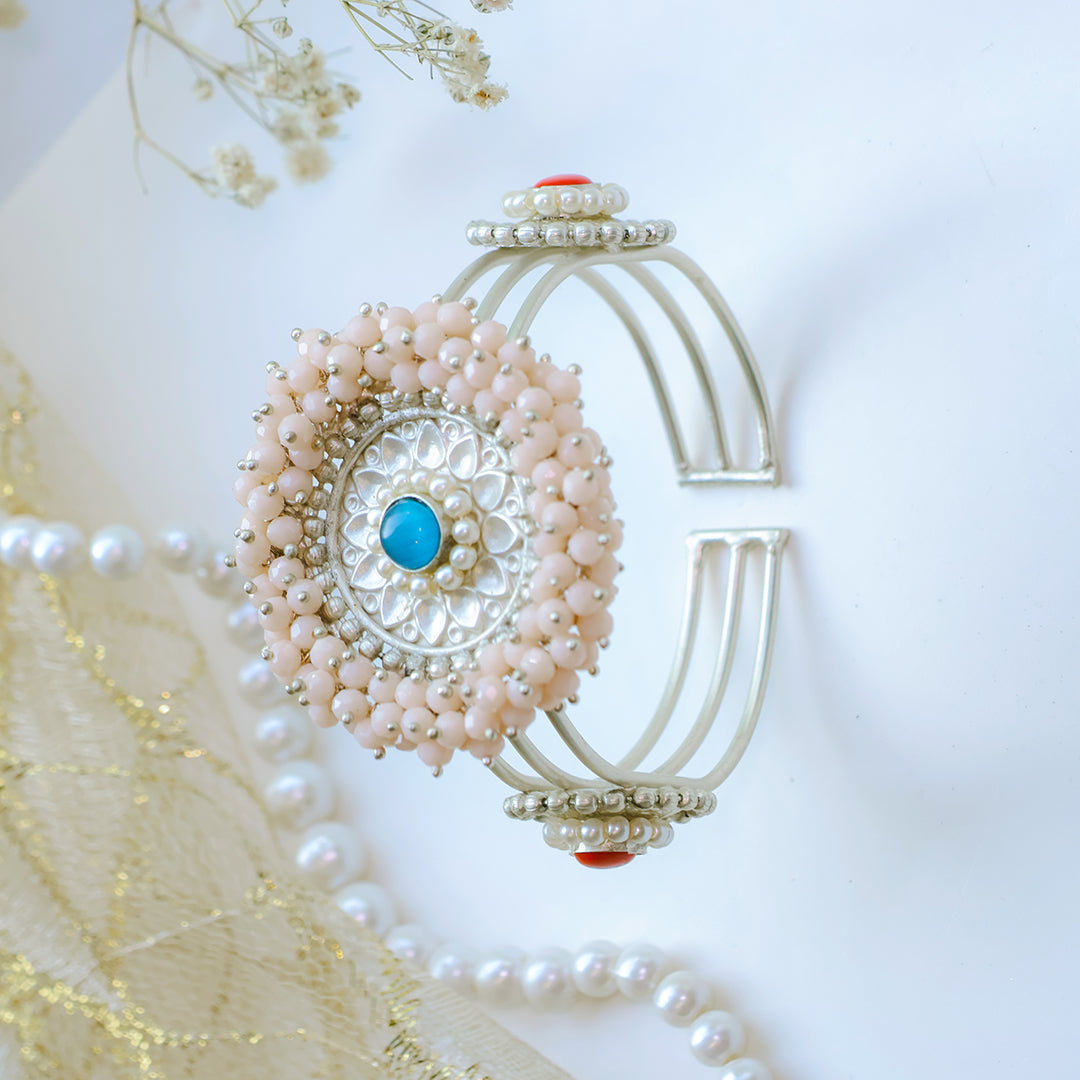 Handcrafted Adjustable Oxidised Open Kada