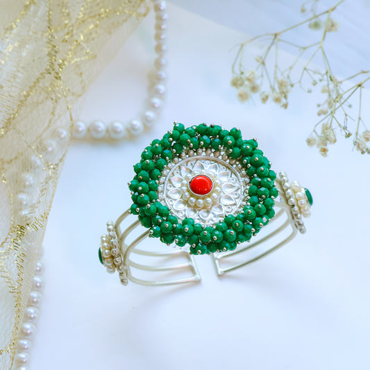 Handcrafted Adjustable Oxidised Open Kada