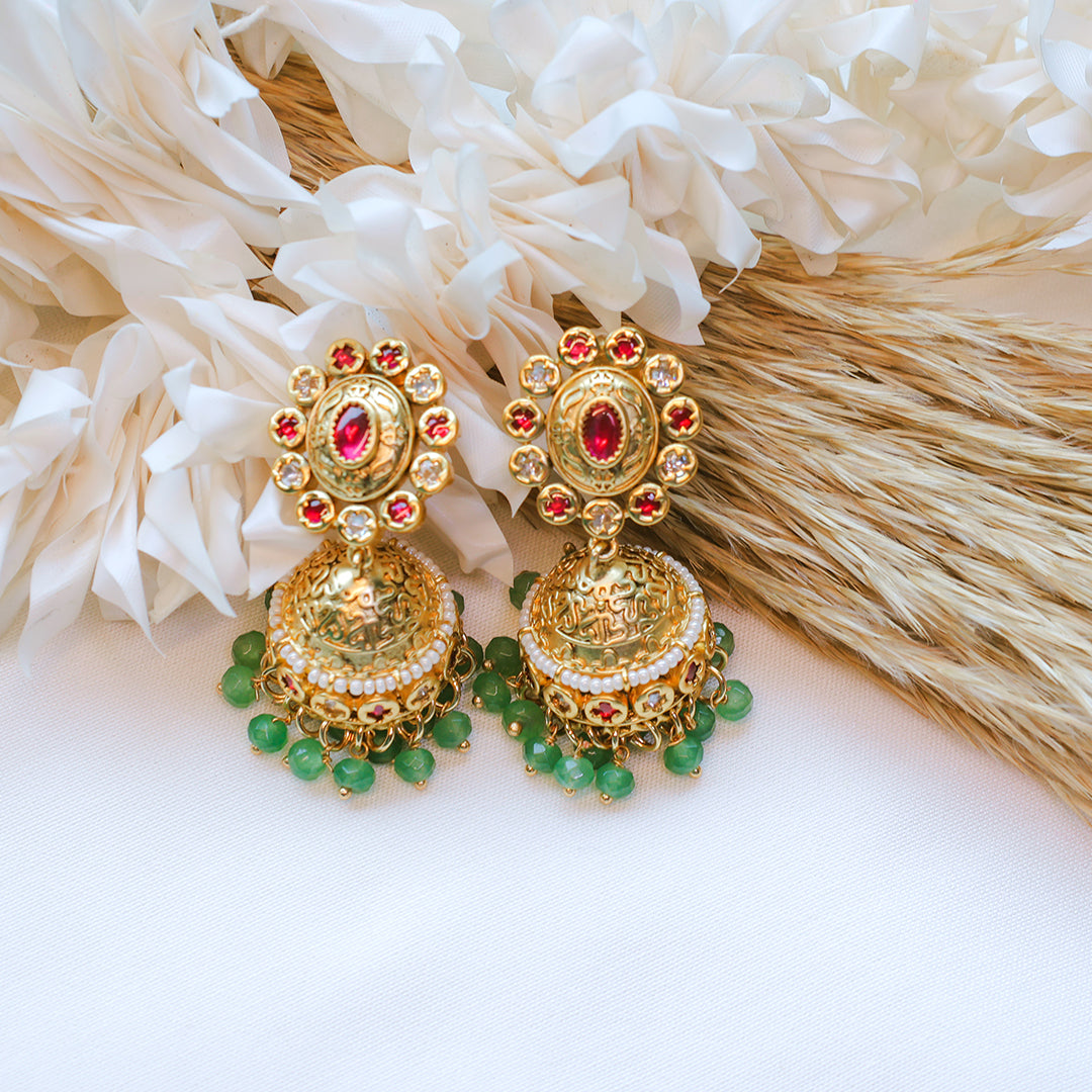 Antique Rajwadi Necklace Set | Traditional Indian Jewelry