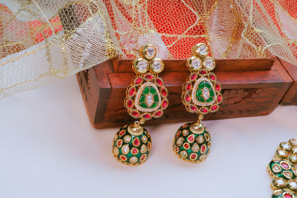 Royal Kundan Bridal Choker Necklace Set