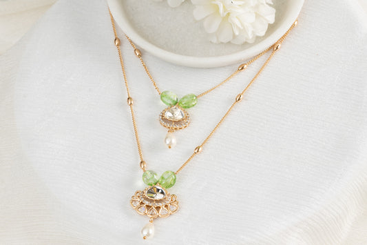 Rumani Polki Multilayered Necklace