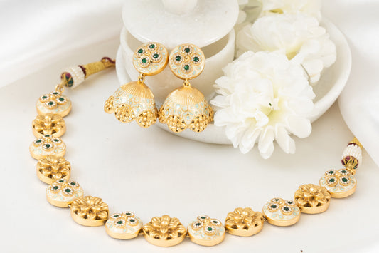 Waniya Meenakari Necklace