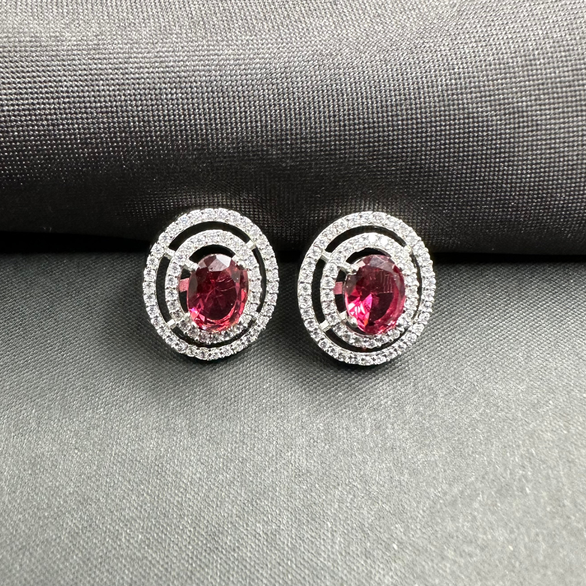 American Diamond Earrings CZ Studs
