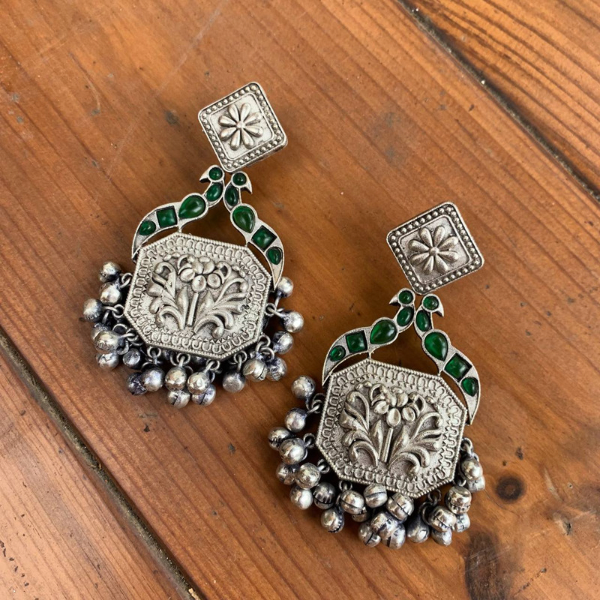 Oxidised Handcrafted Earring