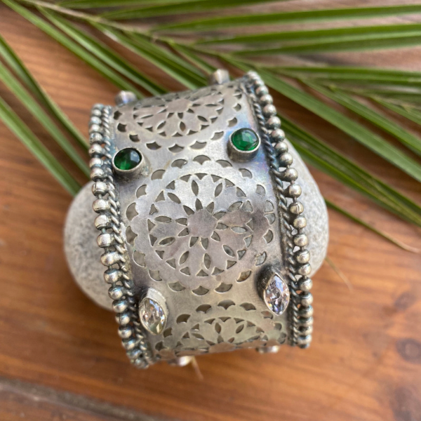 92.5 Silver Plating Handmade Kada Design