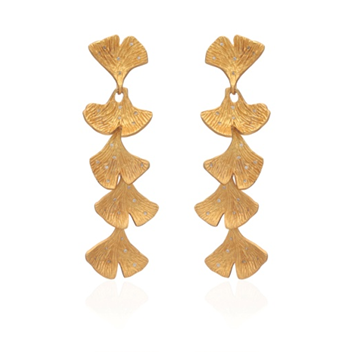 Ginkgo Leaf Dangle Earring