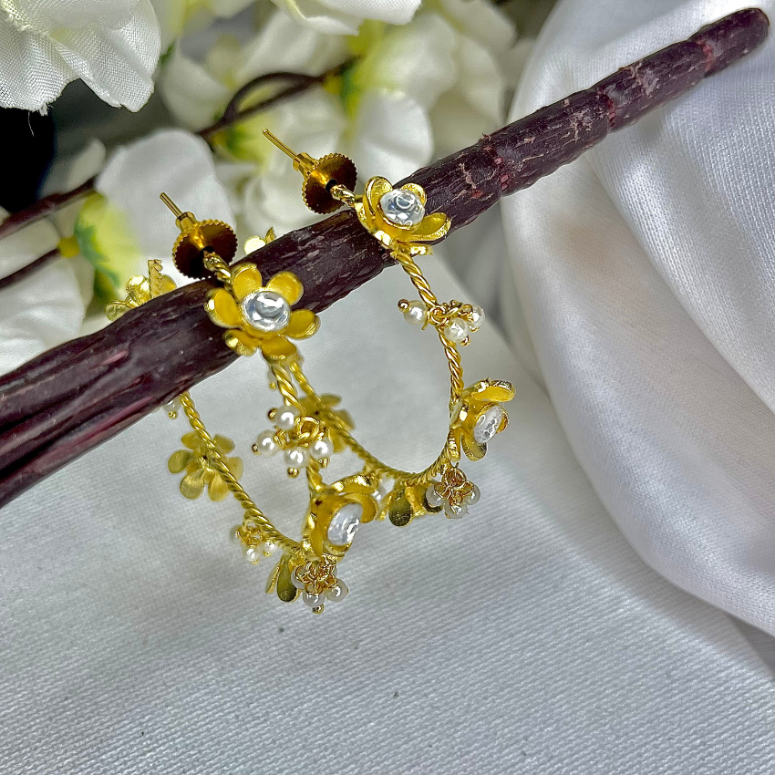 Gold Plated Hoop Earrings