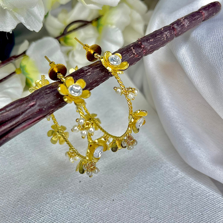 Gold Plated Hoop Earrings