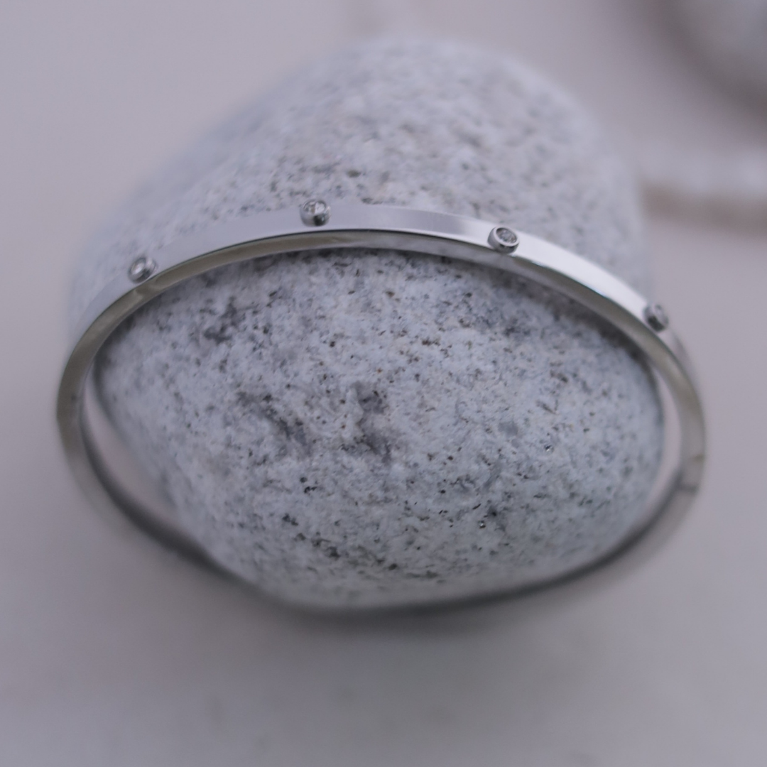 Rhinestone-Accented Multi-Tone Bracelet