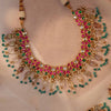 Unaya Multicolured Kundan Embellished Necklace Set