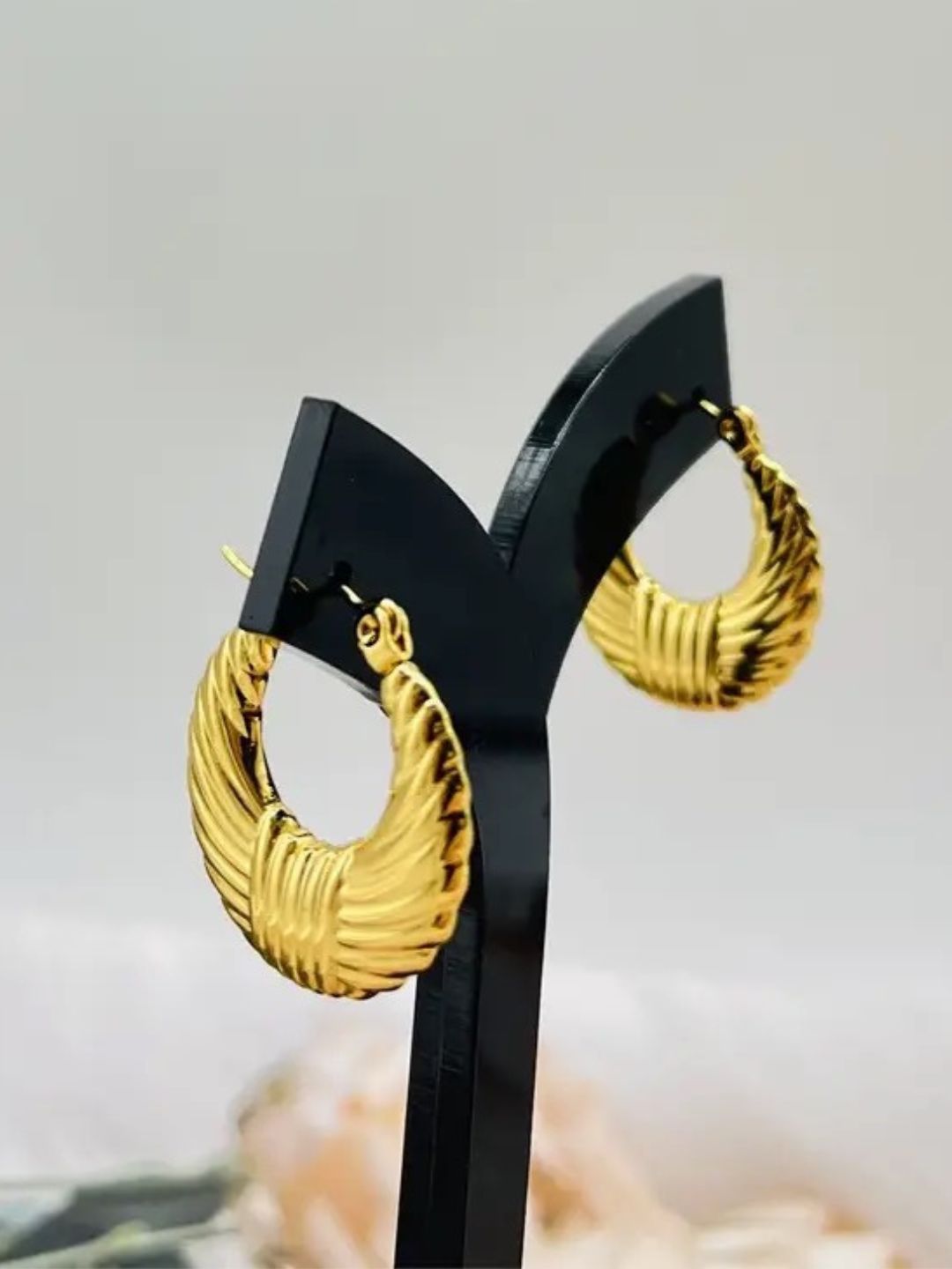 Oval Hoop Earrings